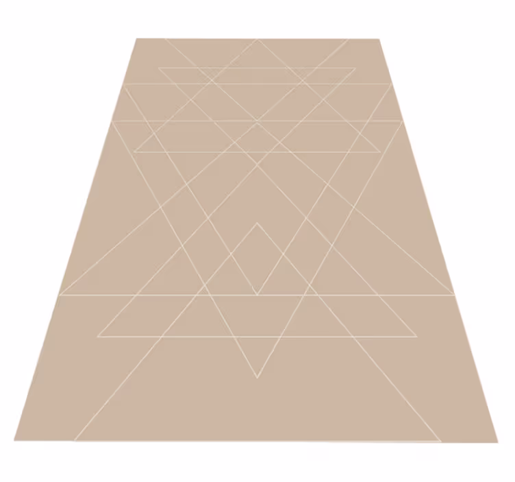 Geometrik desenli paspas modern pvc halı - TenStickers