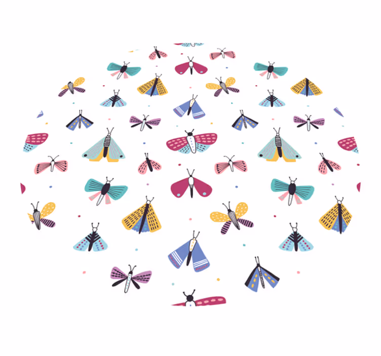 Kelebekler uçan hayvan kilim - TenStickers
