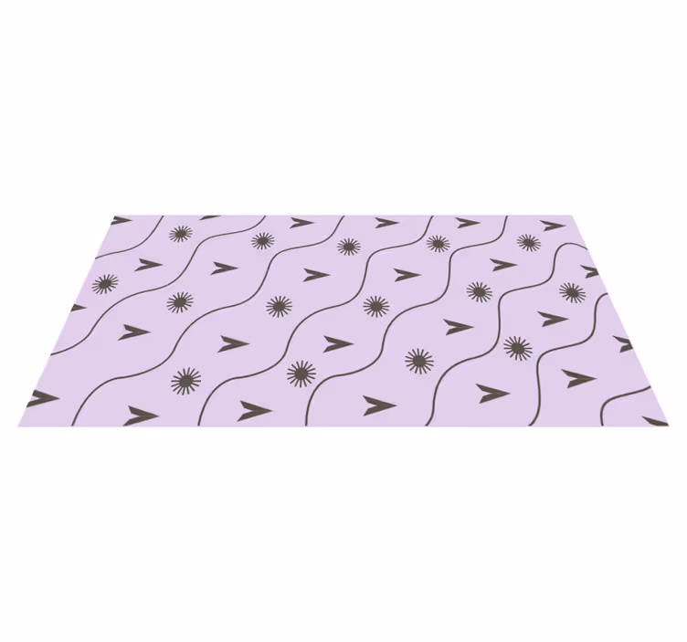 Dalga deseni canlılığı modern pvc halı - TenStickers
