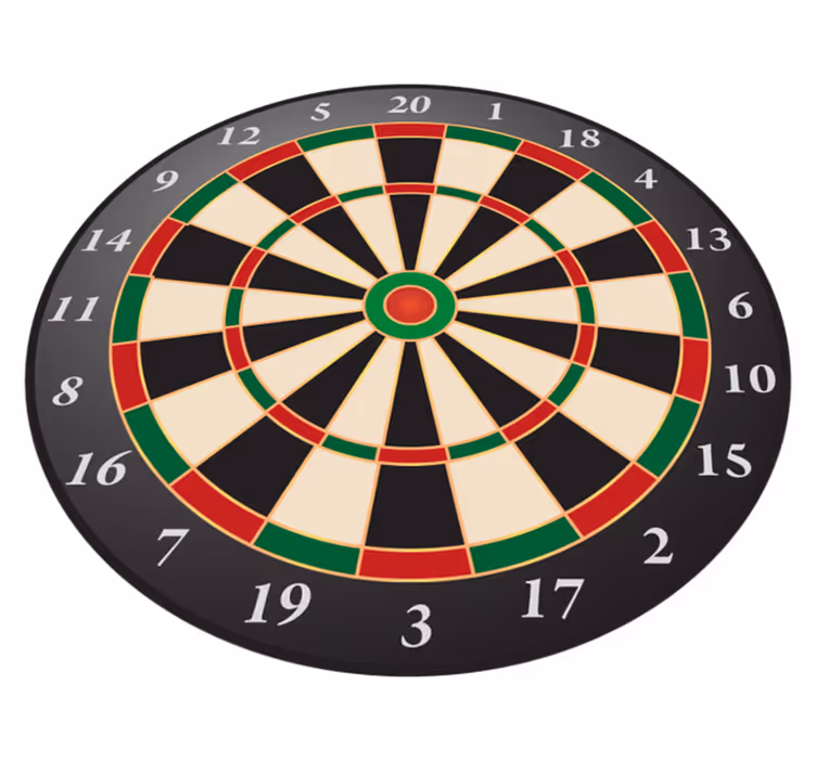 Modern dart tahtası oyun matı - TenStickers