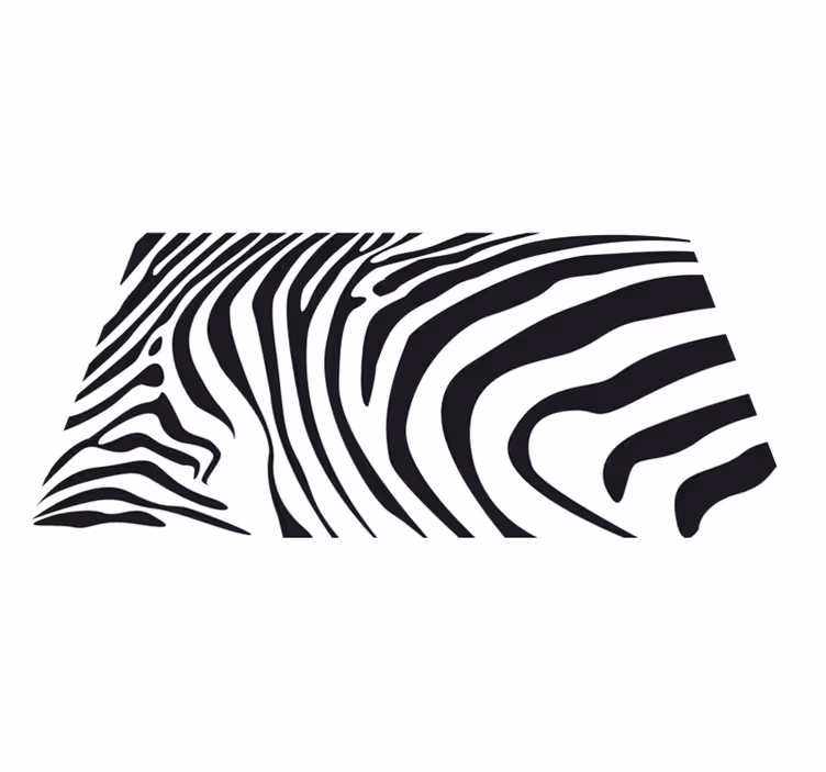 Hayvan baskı pvc halı zebra Çizgileri - TenStickers