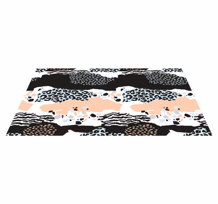 şık leopar deseni hayvan baskı pvc halı - TenStickers
