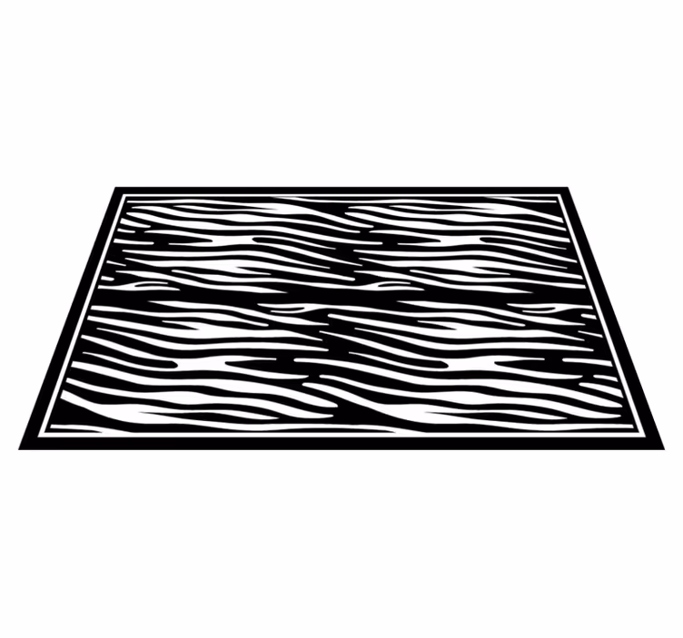 çarpıcı zebra deseni hayvan baskı pvc halı - TenStickers