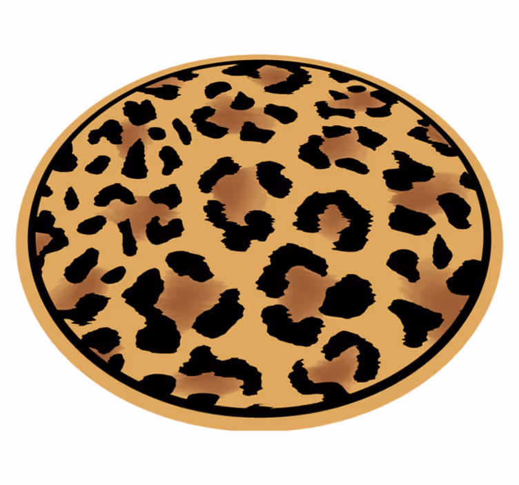 Vahşi leopar deseni hayvan baskı pvc halı - TenStickers