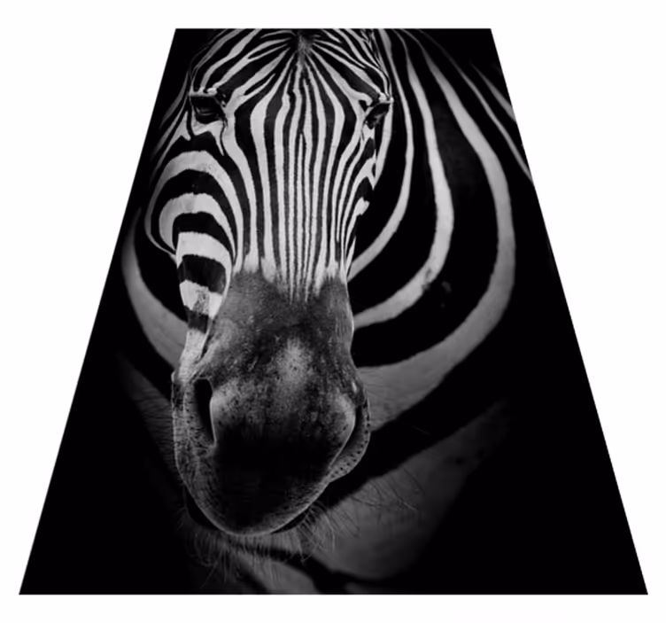 Zebra çizgili baskı Hayvan pvc halı - TenStickers