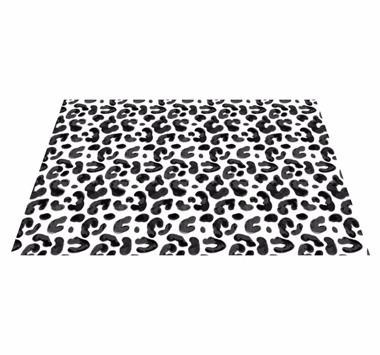 Leopar desenli estetik hayvan baskı pvc halı - TenStickers
