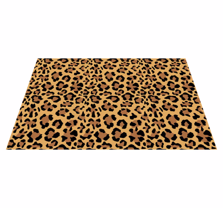 Leopar desenli hayvan baskı pvc halı - TenStickers