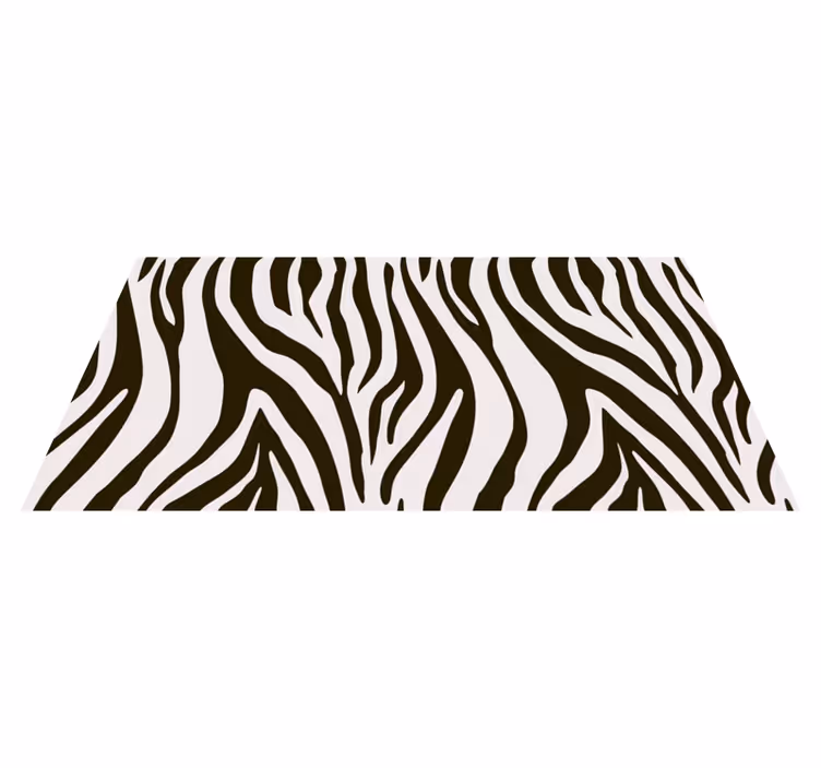 Zebra çizgileri motifi hayvan baskı pvc halı - TenStickers