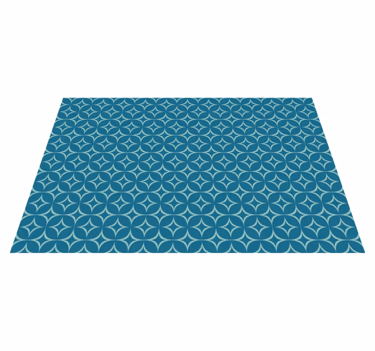 Dairesel desen paspas geometrik pvc halı - TenStickers
