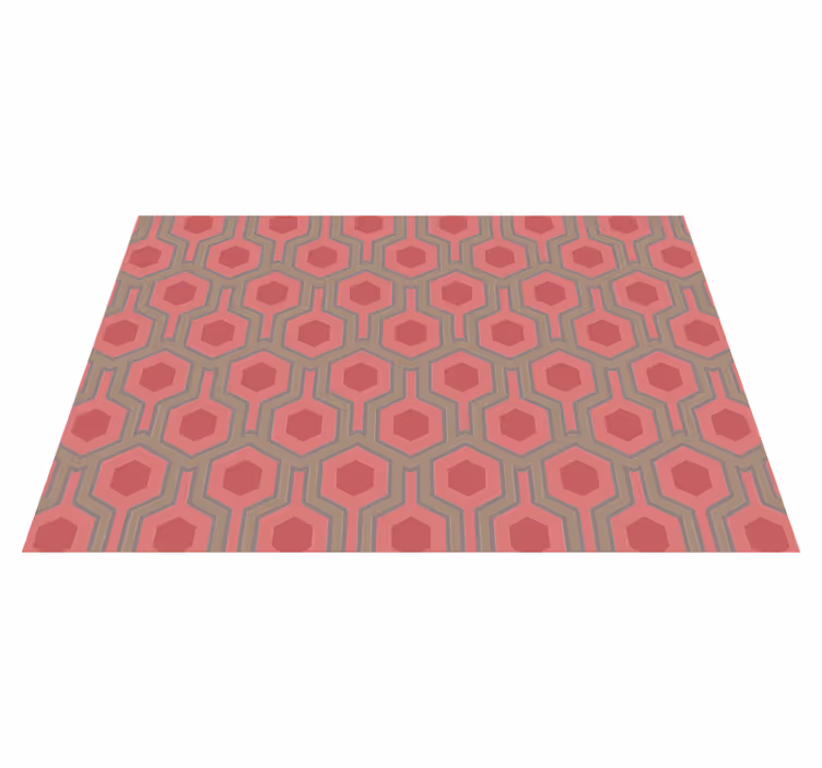 Petek konfigürasyonu geometrik pvc halı - TenStickers
