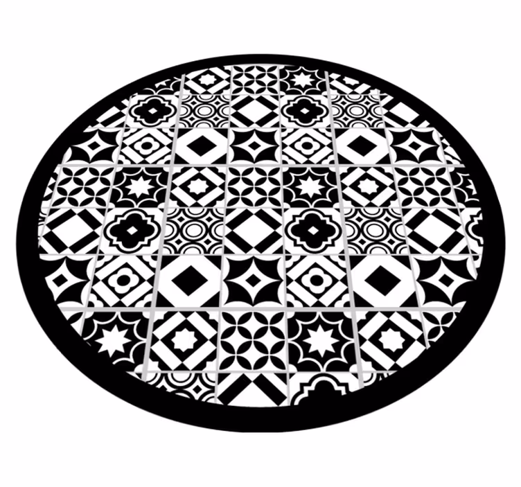 Portekizce dairesel mandala vinil halı - TenStickers