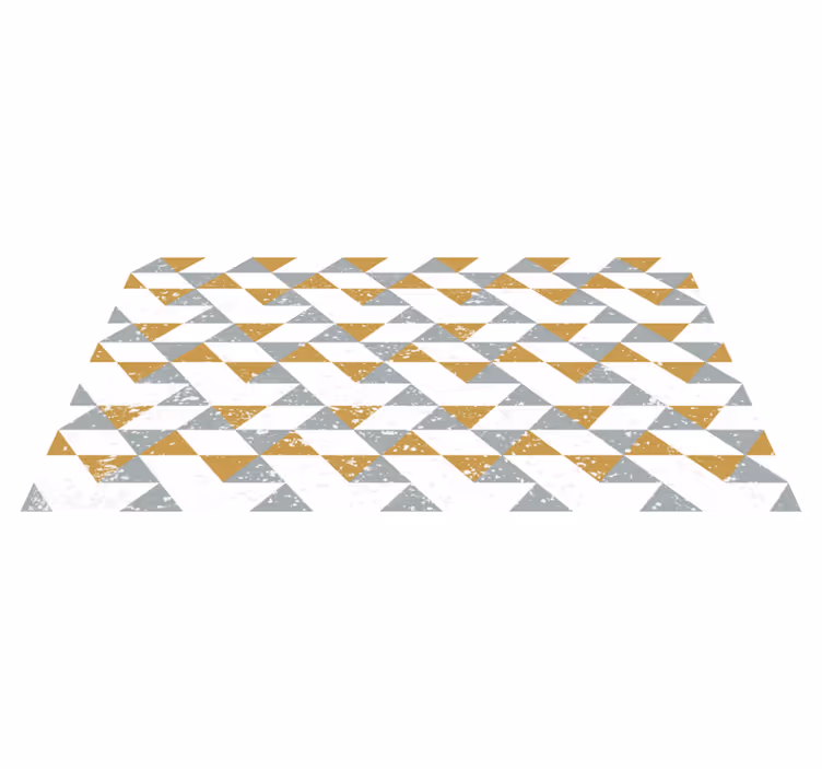 çapraz üçgen deseni geometrik pvc halı - TenStickers