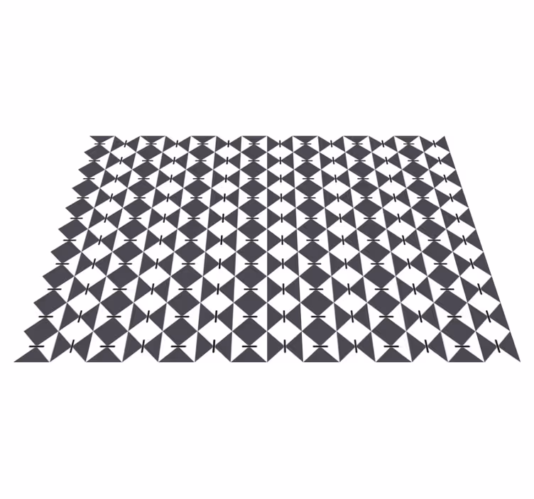 Modern elmas deseni geometrik pvc halı - TenStickers