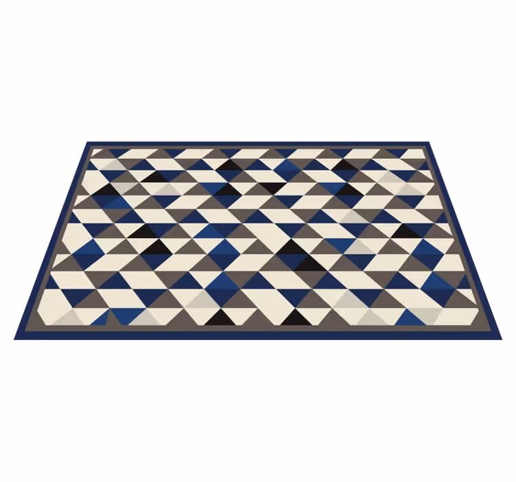 İskandinav tarzı geo nordic vinil halı - TenStickers
