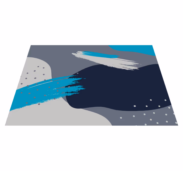 Soyut sıçrama deseni modern pvc halı - TenStickers