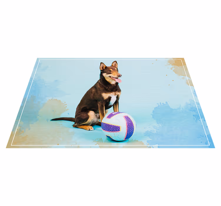 Oyuncu köpek arkadaşı Hayvan pvc halı - TenStickers