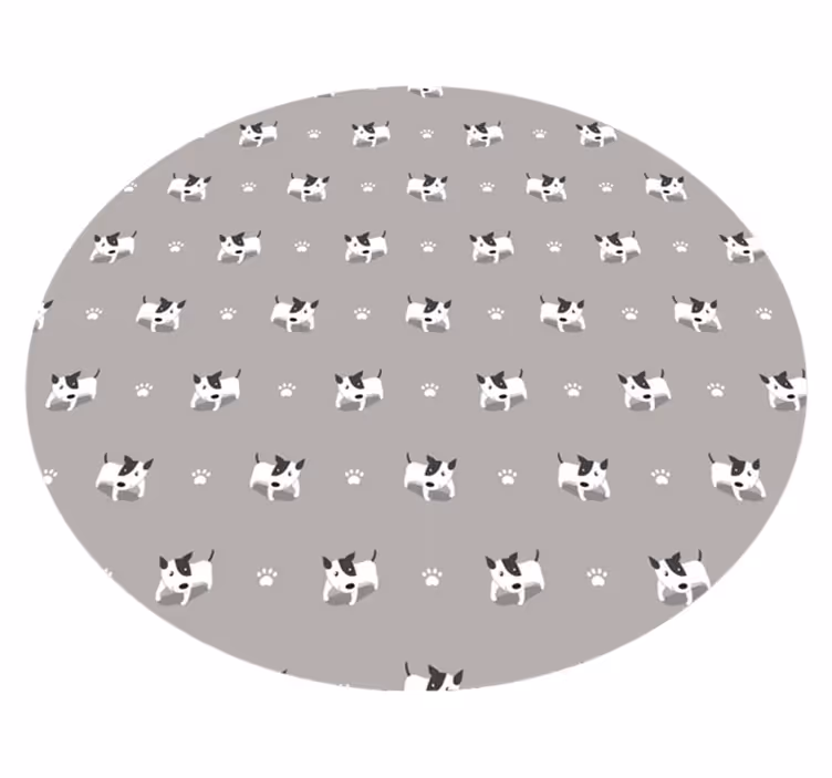 Hayvan pvc halı sevimli yavru köpek deseni - TenStickers