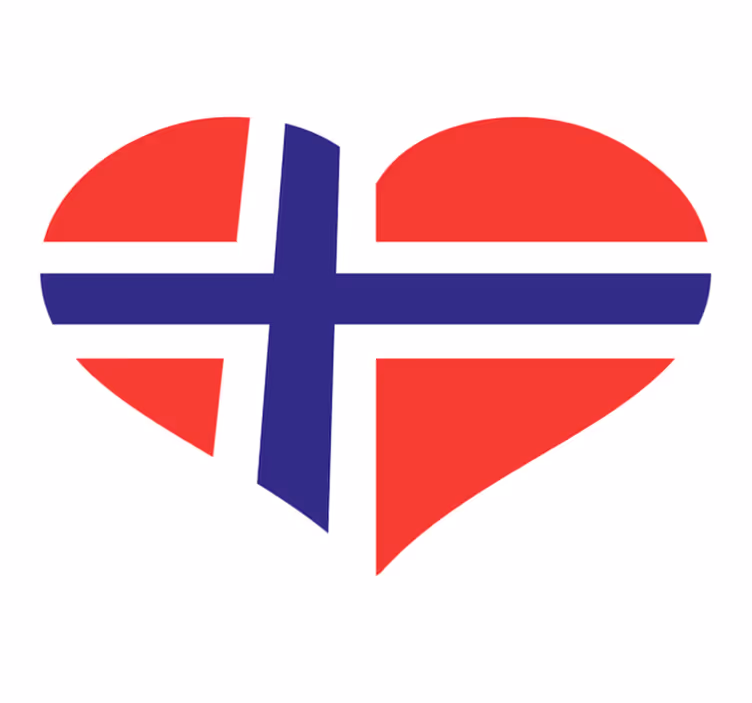 Norveç tasarımını sev yatak odası pvc halı - TenStickers