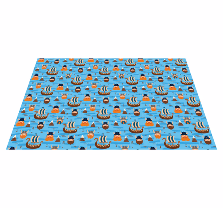 şişman norveç viking etnik kilim - TenStickers