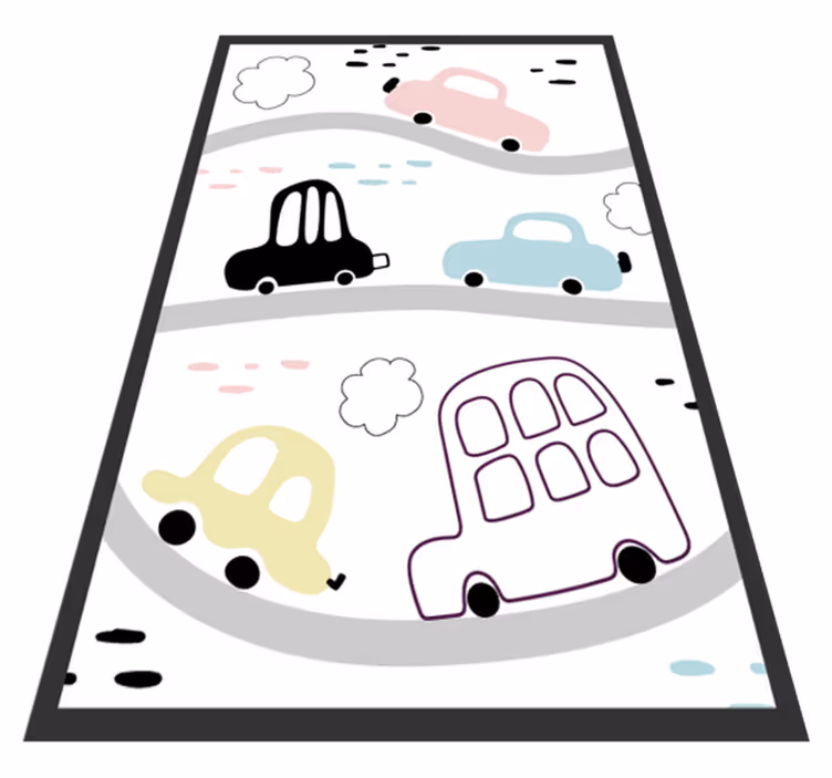 İskandinav yolları bebek pvc halı - TenStickers