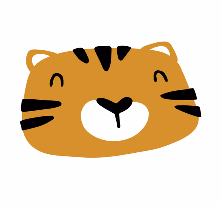 çocuklar mini kaplan çocuklar vinil halı - TenStickers