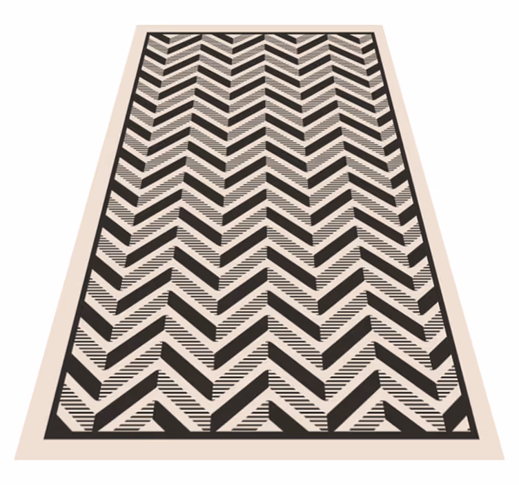 Klasik şerit motifi geometrik pvc halı - TenStickers