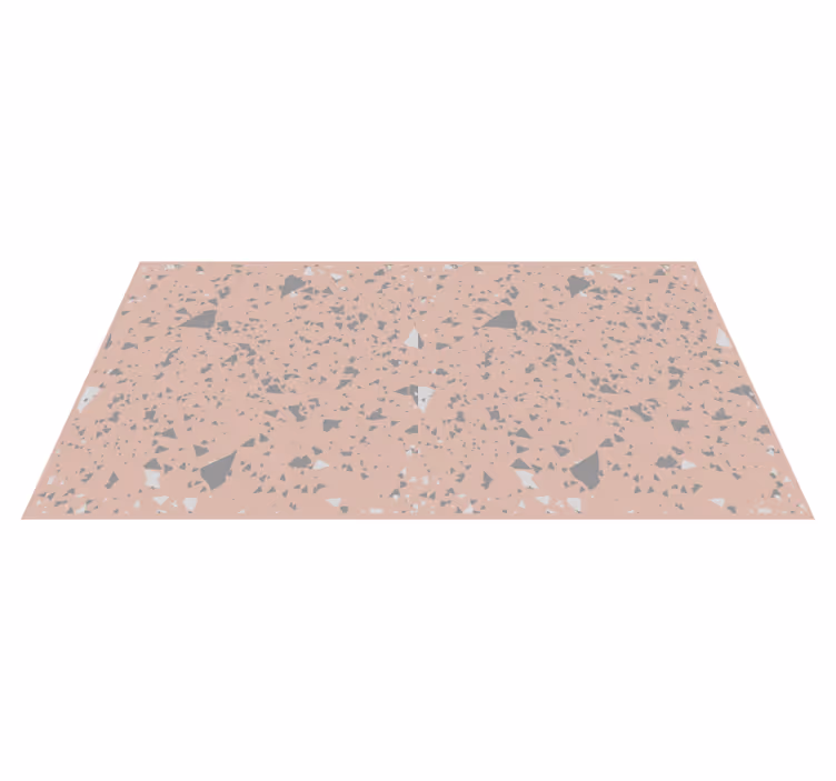 Pembe ve gri terrazzzo doku halı - TenStickers