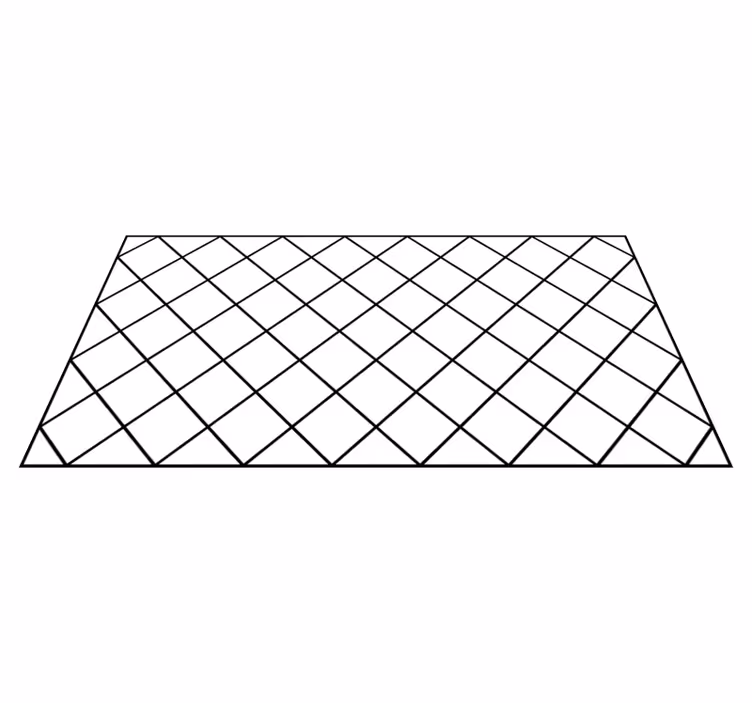 Zarif siyah desenler geometrik pvc halı - TenStickers
