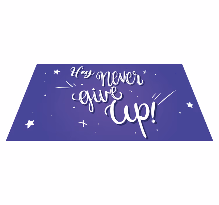 Cümleleri ile pvc halı azim sözü - TenStickers