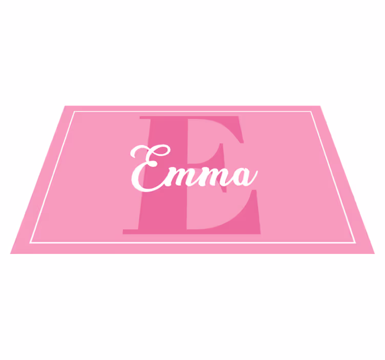 Adı özel mat ile narin pembe kız bebek - TenStickers