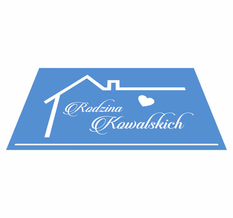 Aile adı giriş holü ile ev anahat - TenStickers
