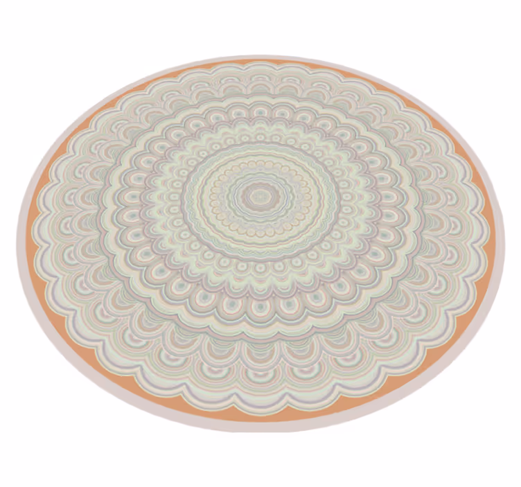 Karmaşık dairesel desen mandala pvc halı - TenStickers