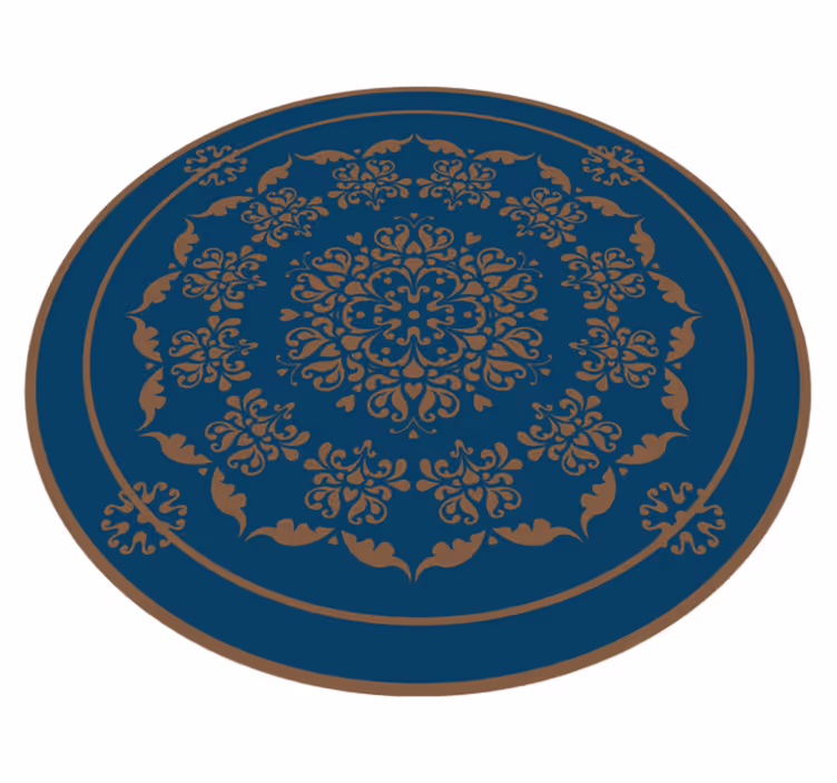 Büyük eski moda mandala vinil halı - TenStickers