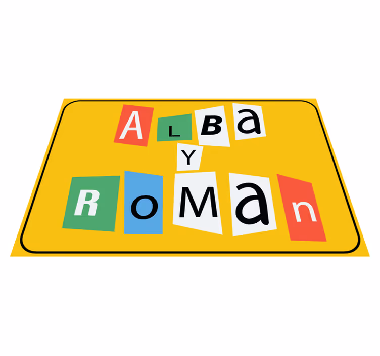 Anonim mesaj kişiselleştirilmiş paspas - TenStickers