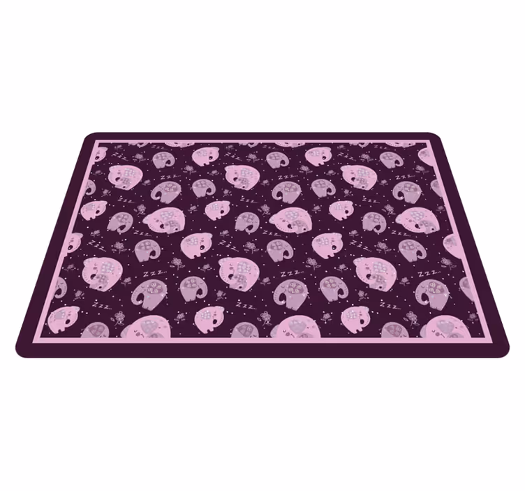 Tatlı fil rüyaları çocukta pvc halı - TenStickers