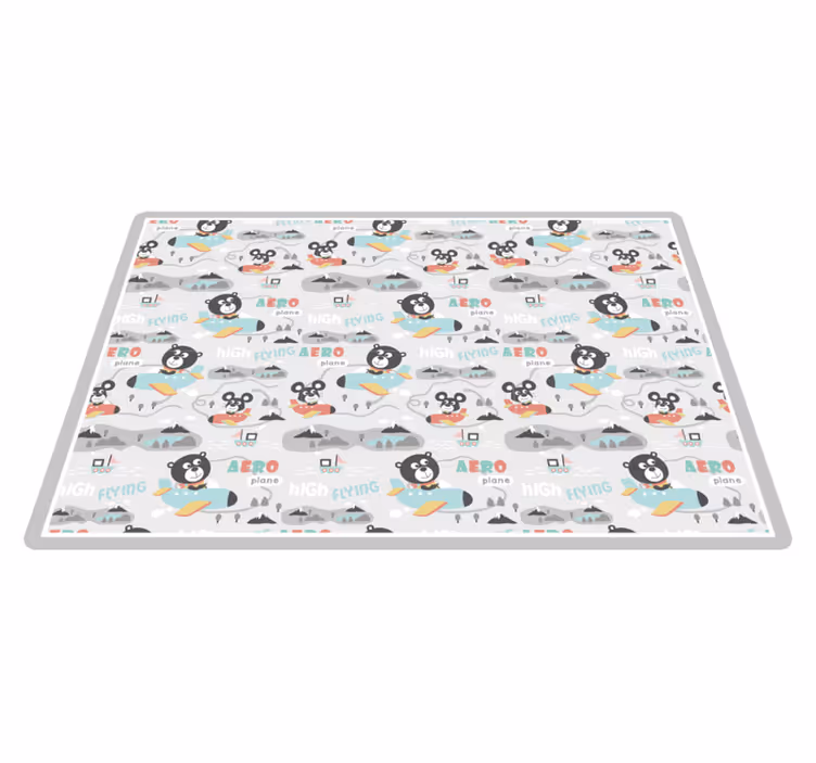 Havada uçan ayılar çocukta pvc halı - TenStickers