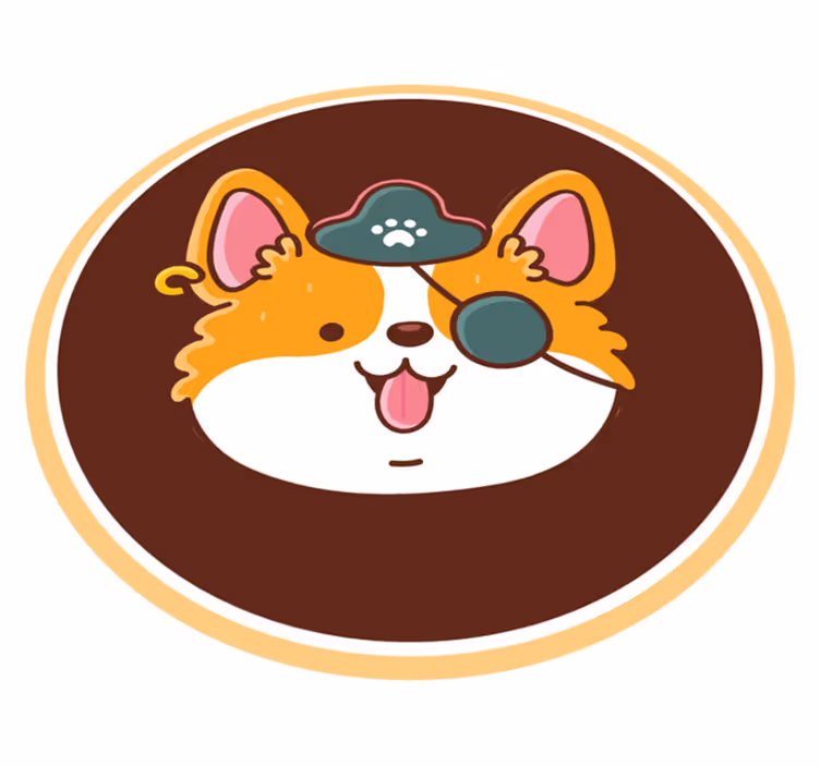 Göz bandı hayvan kilim ile köpek - TenStickers