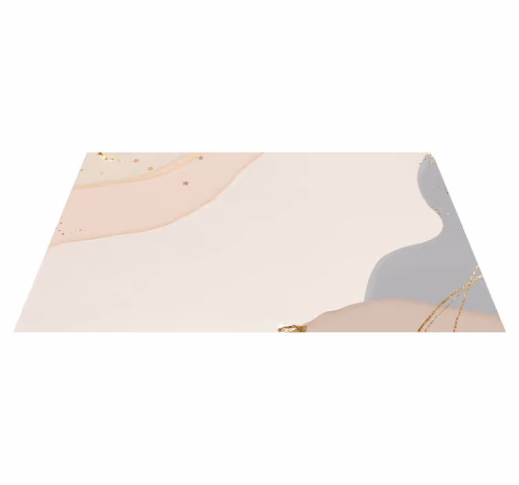 Soyut yumuşak dalgalar minimalist pvc halı - TenStickers