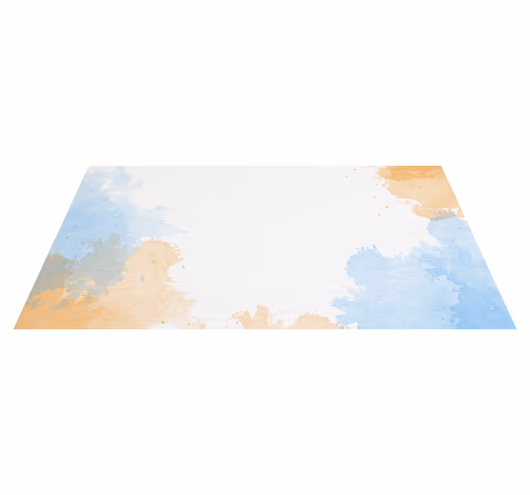 Yumuşak suluboya tonları banyo pvc halı - TenStickers