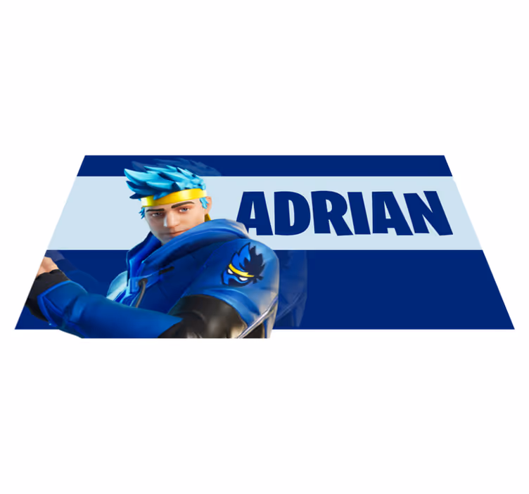 Oyun karakteri kişiselleştirme isimlerle pvc halı - TenStickers