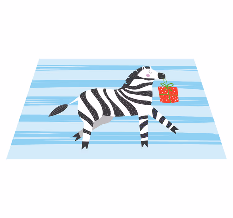 Iyi ki doğdun zebra hayvan halısı - TenStickers