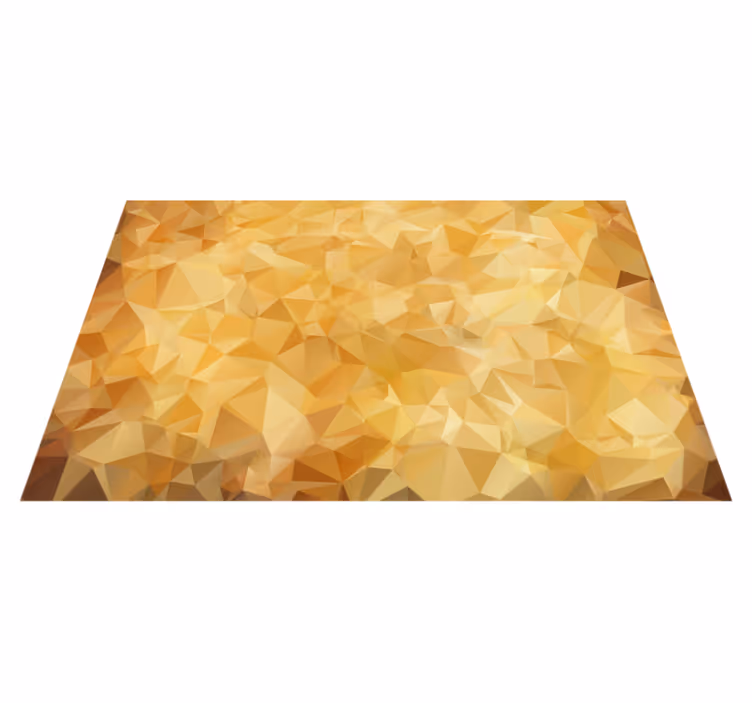 Altın desen geometrik pvc halı - TenStickers