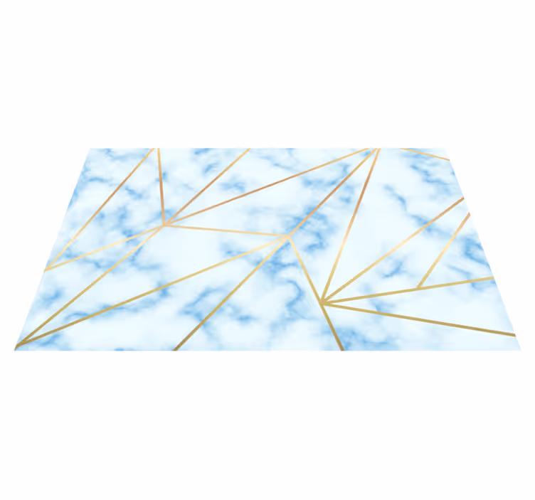 şık geometrik motif Mermer vinil halı - TenStickers