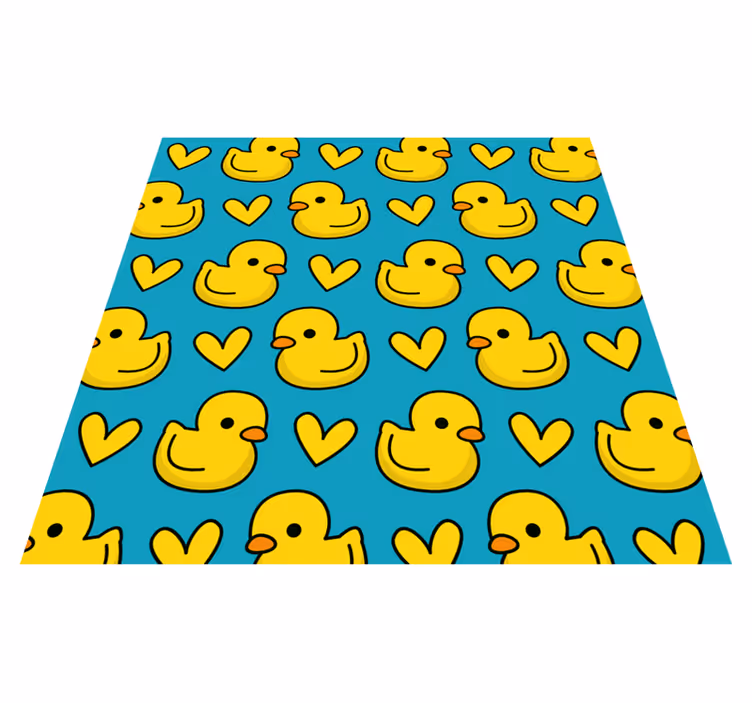 ördek yavrusu deseni banyo pvc halı - TenStickers