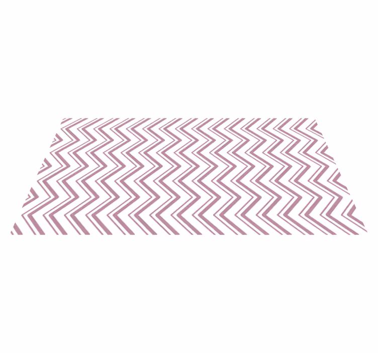 Zikzak şevron kavramı geometrik pvc halı - TenStickers