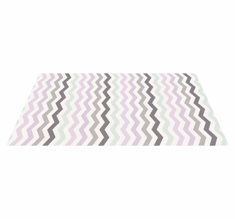 şevron zikzak nordik dalgalar geometrik pvc halı - TenStickers