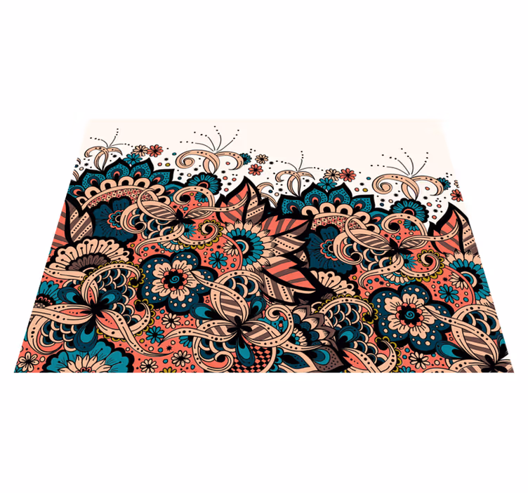 Süsleme arapça çiçek tarzı çiçekli kilim - TenStickers