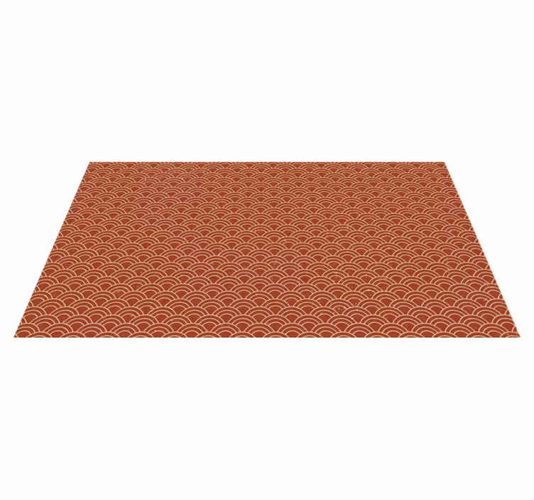 Kavisli dalga deseni geometrik pvc halı - TenStickers