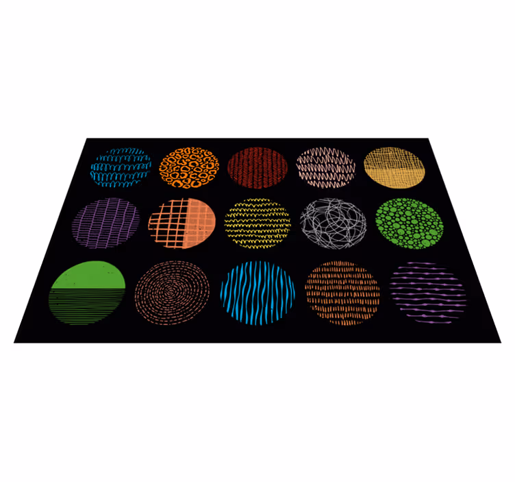 Canlı desen koleksiyonu modern pvc halı - TenStickers