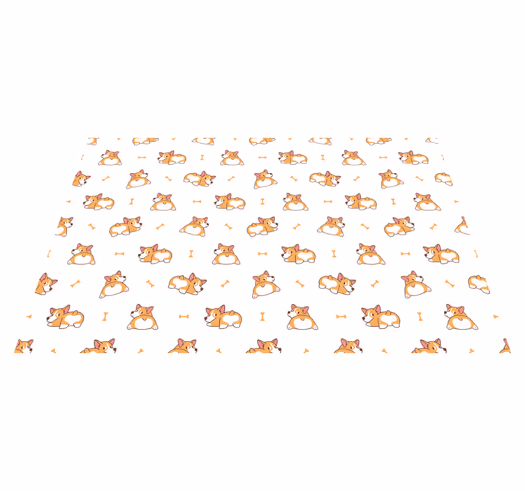 Süper doggo hayvan vinil halı - TenStickers